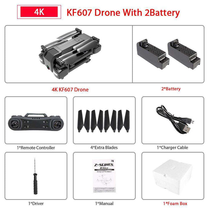 KF607 4K WIFI FPV RC Drone