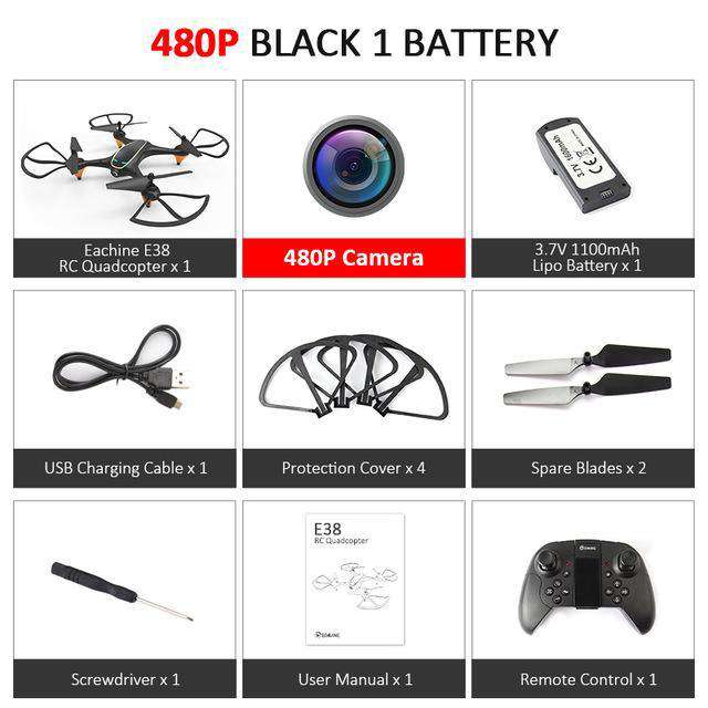 E38 WiFi FPV RC Drone